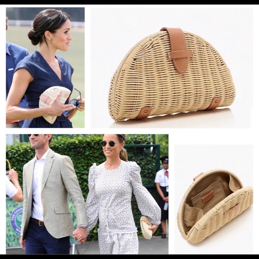 J.crew Fan Rattan Clutch